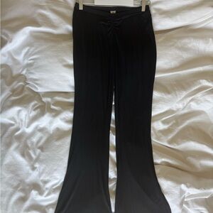 Women's Black Bellbottom Leggings